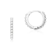 Cercei rotunzi argint cu perle naturale albe DiAmanti AE22893RH-AS